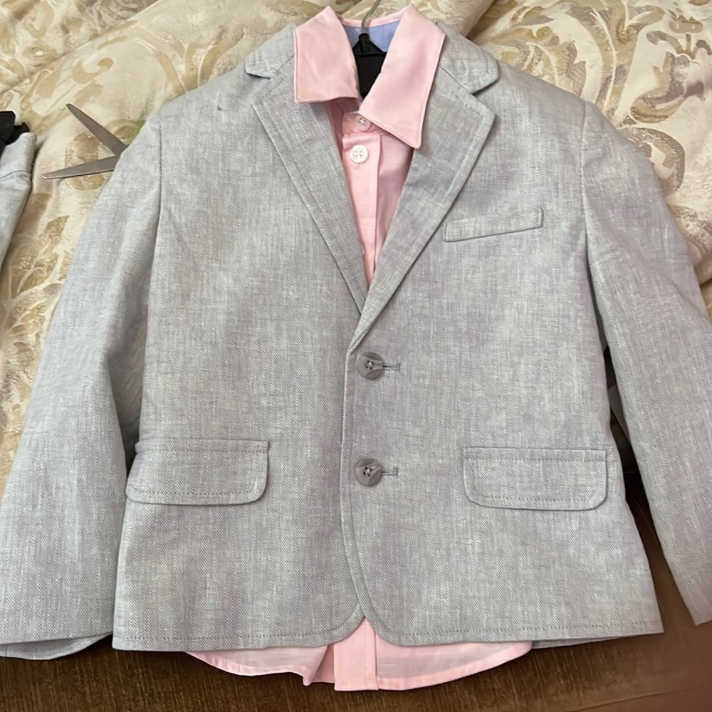 COPY - Grey 3t summer suit with shirt included